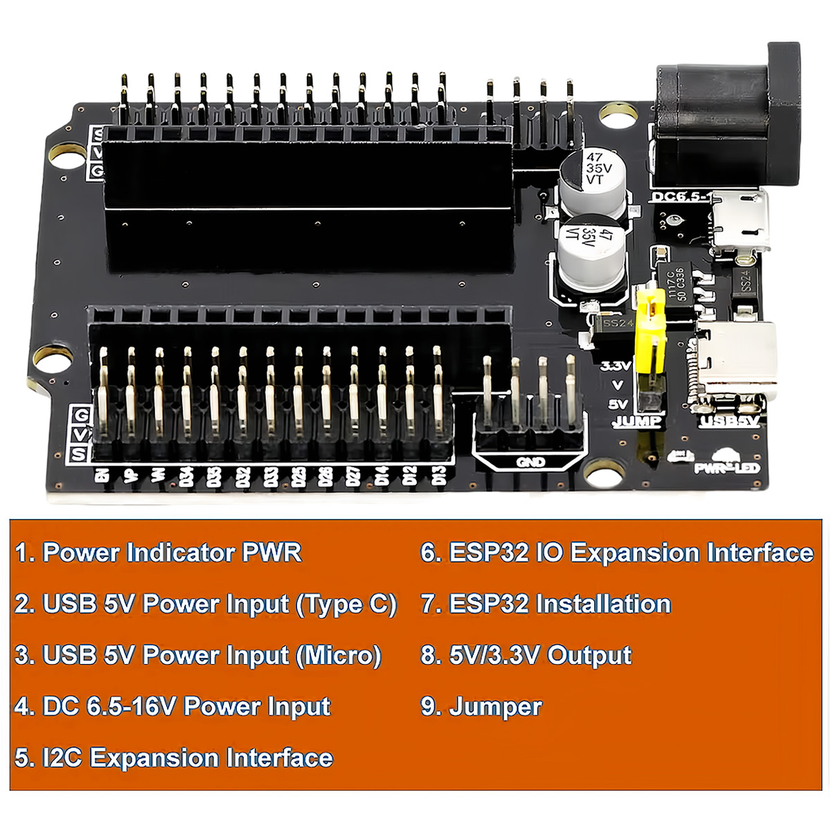 Płytka rozszerzeń ESP32-WROOM- – Devkitc recenzja i cena