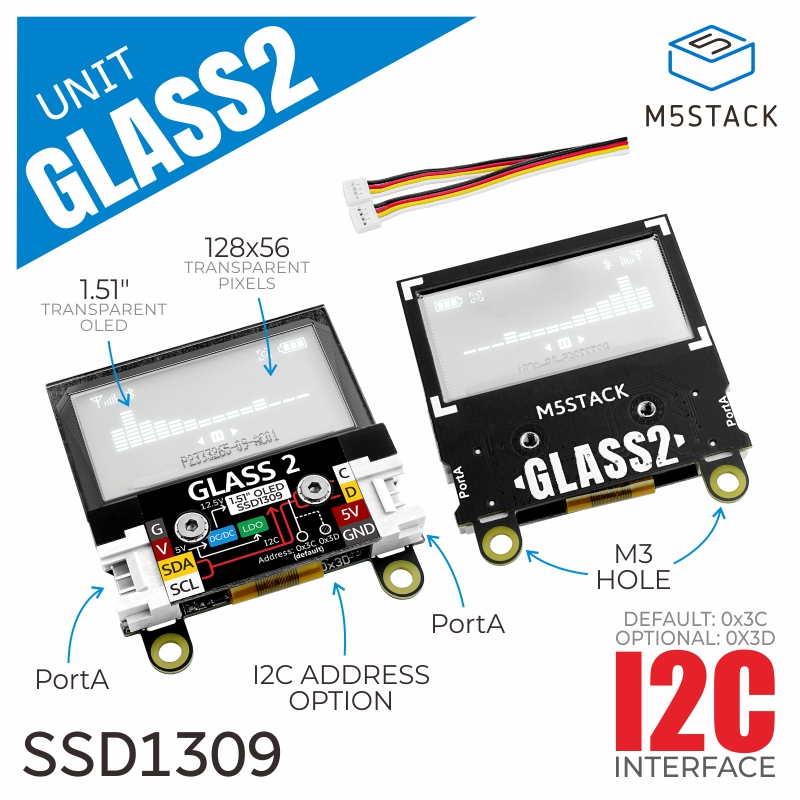Oficjalny moduł M5Stack Glass2 – M5Stack Core2 recenzja i cena